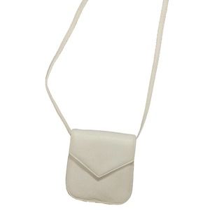 Unisa U1 Vintage Small White Leather Crossbody Purse Made In Uruguay